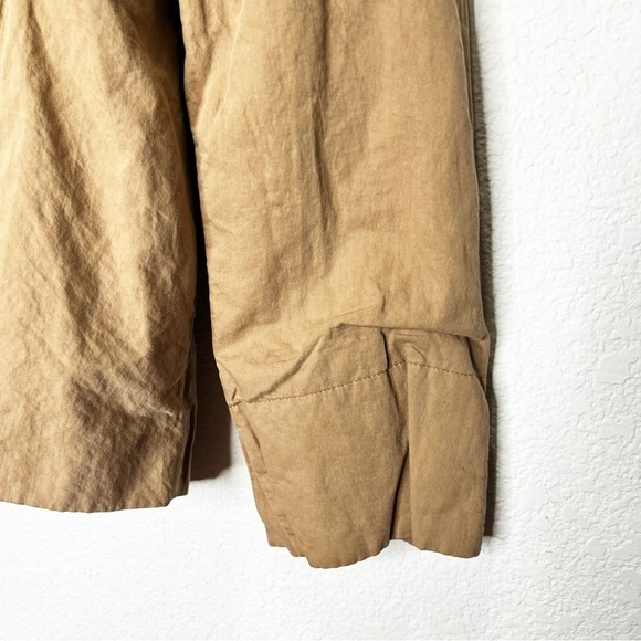 Peter O. Mahler Cotton Steel Trench Single Breast Jacket Quiet Luxury Old Money - Picture 10 of 14